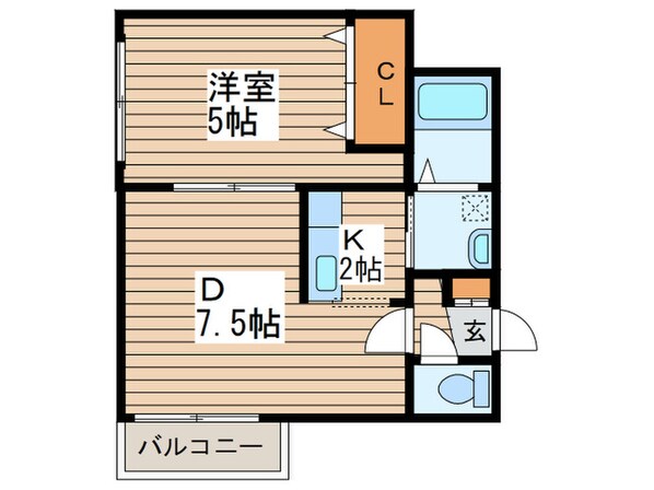 コーラル麻生の物件間取画像